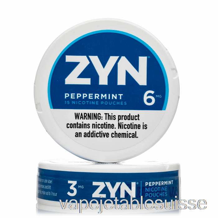 Sachets De Nicotine Vape Suisse Zyn - Menthe Poivrée 6mg (paquet De 5)